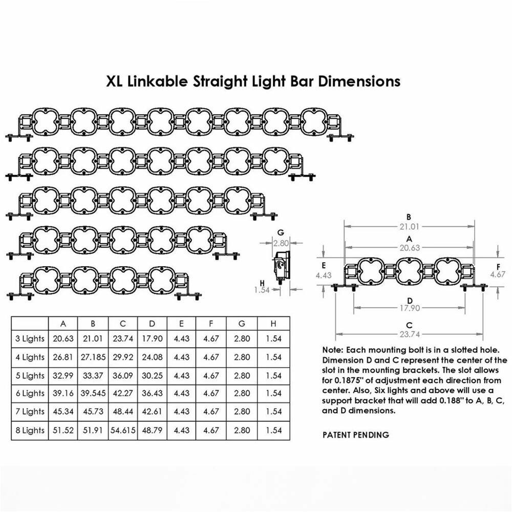 Baja Designs XL Linkable LED Light Bar - 3 XL Clear thumbnail 5