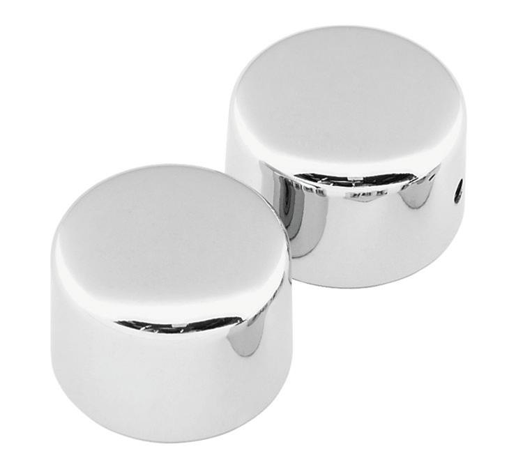 Biker's Choice Powersports Axle Caps 492862 AXLE CAP SET FRONT BLACK BLK