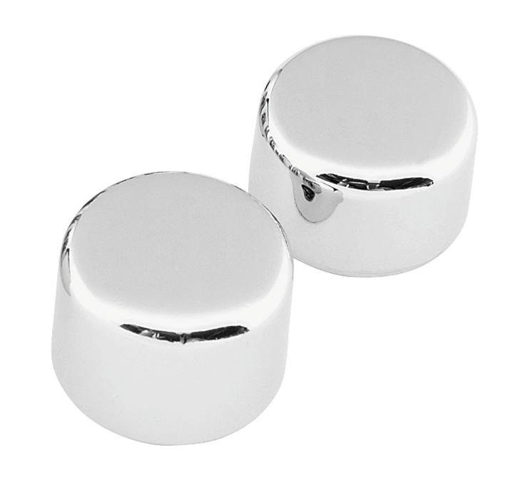 Biker's Choice Powersports Axle Caps 492870 AXLE CAP SET REAR CHROME CHR