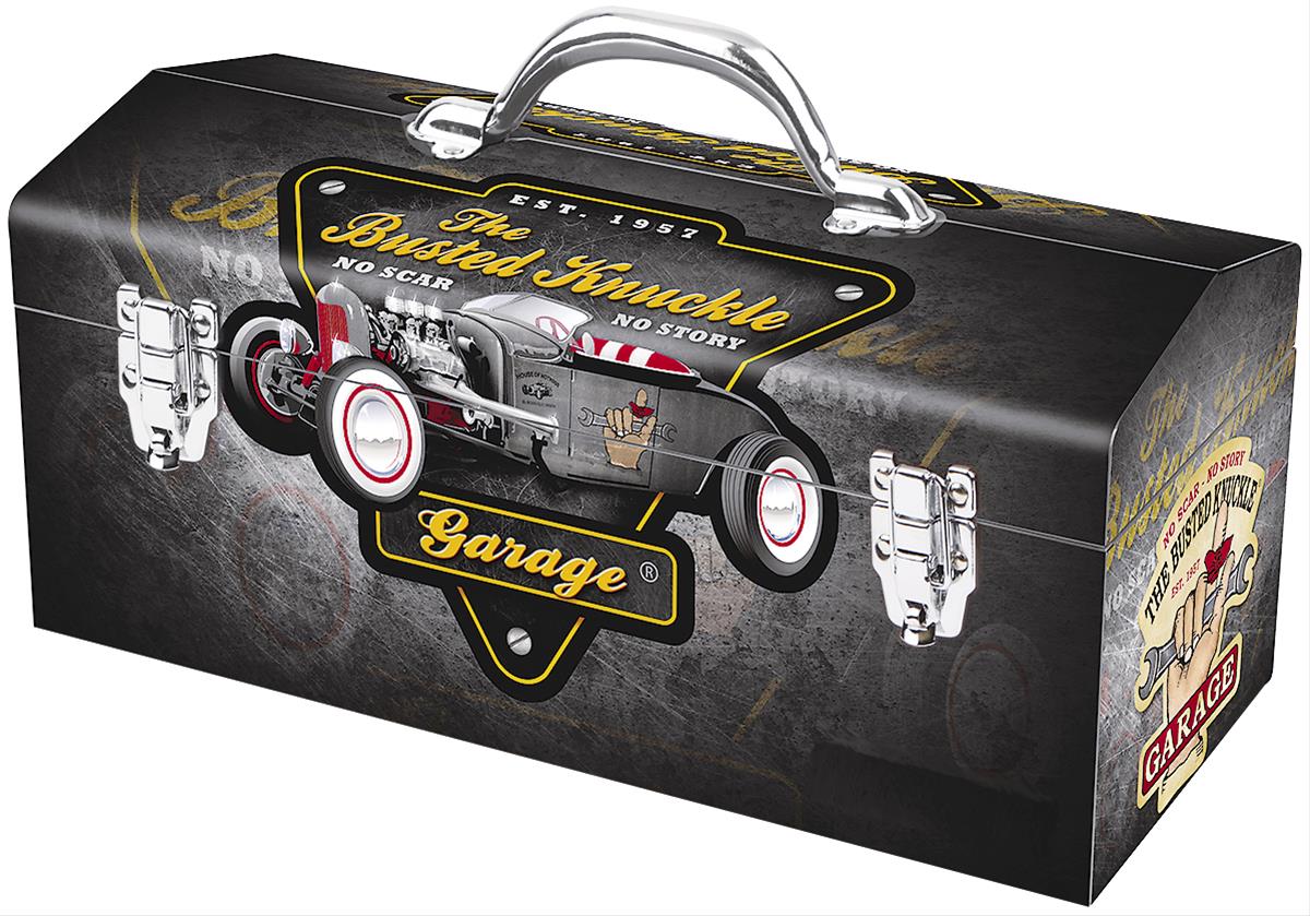 手掛かり ステンレストークン チョコボ プレイマット ストレージボックス Summit Gifts 50730 Busted Knuckle Garage Hotrod Toolbox | Summit