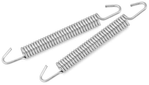 BikeMaster Powersports Exhaust Springs 151838 spring EXHAUST SPRINGS 75MM PR BM SIL