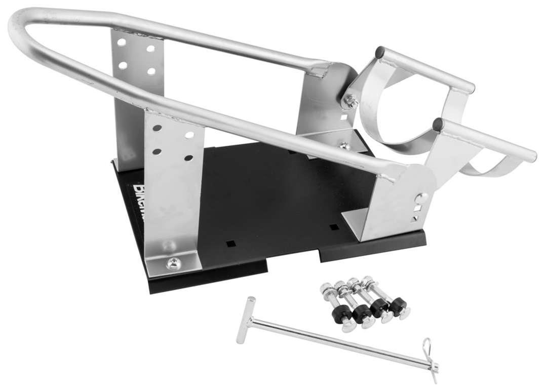 BikeMaster Wheel Chocks 152453 Motorcycle Chock, Heavy Duty Version, Up to 6.5 in. Width, Steel, Each