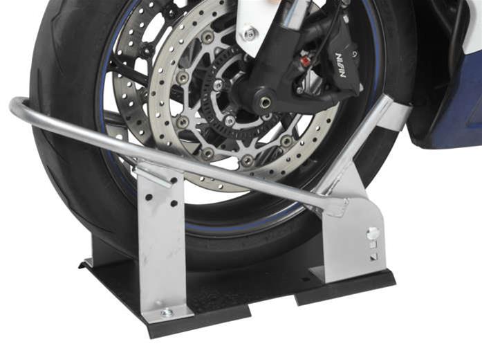 BikeMaster Wheel Chocks 152453 Motorcycle Chock, Heavy Duty Version, Up to 6.5 in. Width, Steel, Each thumbnail 2