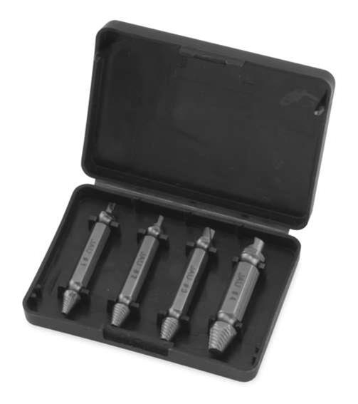 BikeMaster 4-Piece Screw Extractors 152478 Extractor Tools, Extractors, 5mm, 6mm, 8mm, 10mm, Set of 4