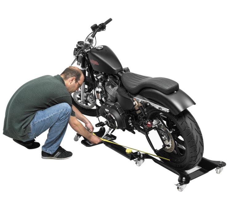 BikeMaster Adjustable Motorcycle Dollies 152509 Dollies, Dolly, 1,100 lbs. Capacity, Steel, Black Powdercoated, Each thumbnail 2