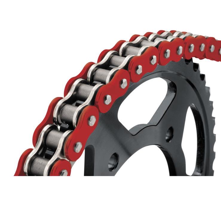 BikeMaster BMXR Series Chains 197676 drive chain 530X120 ORING CHAIN RED RED