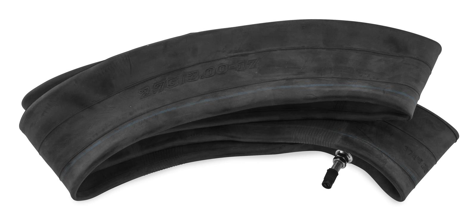 BikeMaster Tire Tubes 374628 Tube, 2.75-17, 3.00-17 Sizes, Natural Rubber, Centered Valve Stem Location, Each