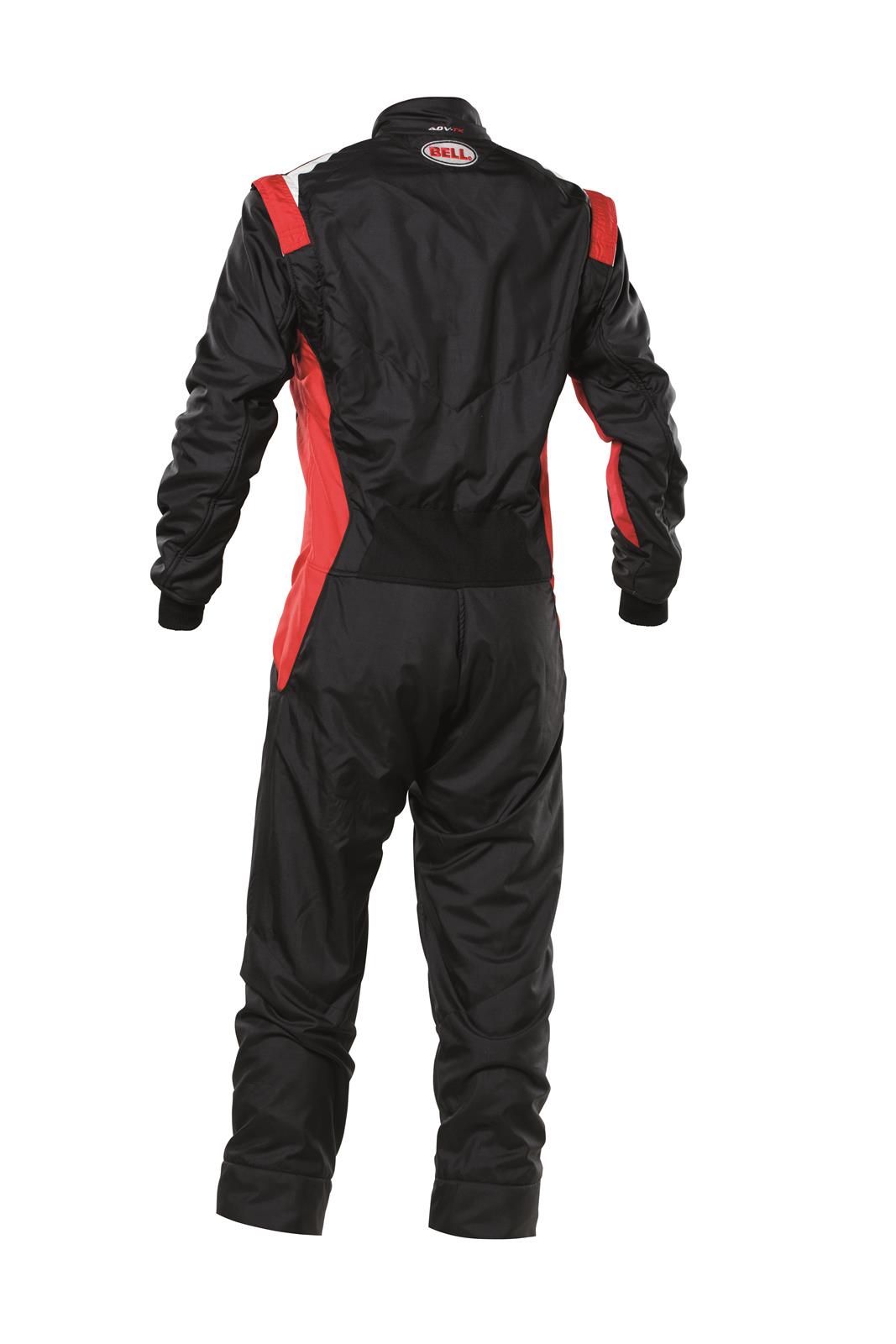 Bell Racing ADV-TX Driving Suits BR10004 Suit, ADV-TX, One-piece, Multiple Layers, Aramidic, Black/Red, SFI 3.2A/5, Men's X-Large, Each thumbnail 2