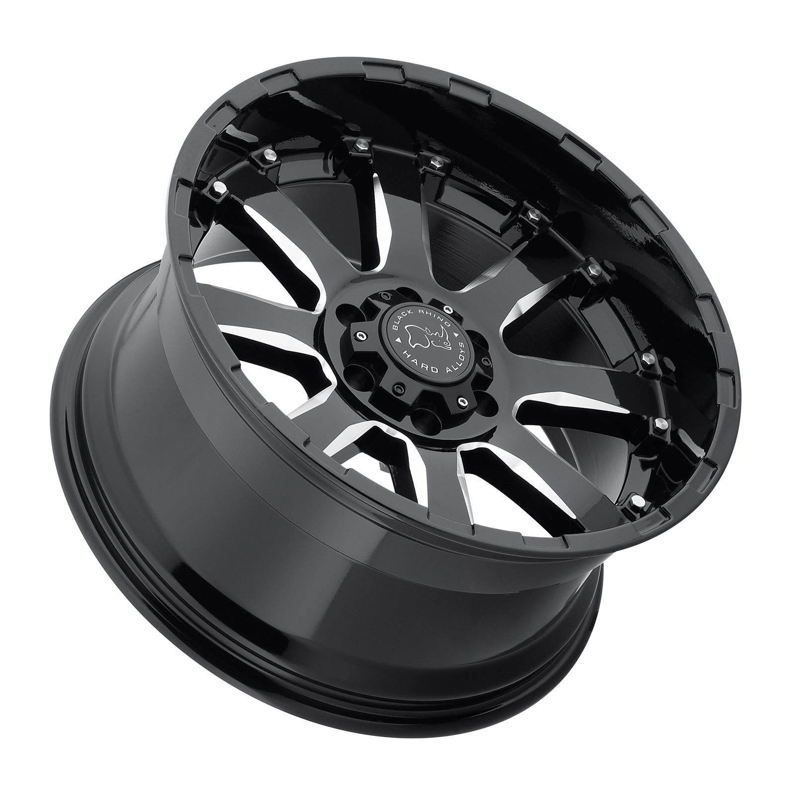 Black Rhino Wheels 1790SRA126135B87 Black Rhino Sierra Gloss Black
