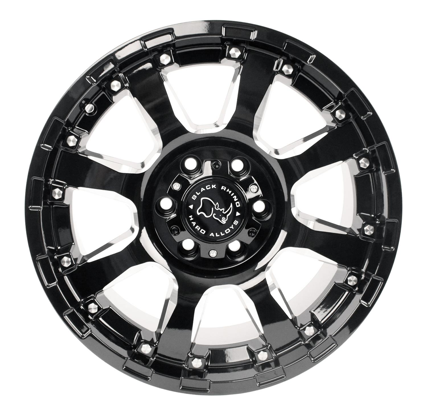 Black Rhino Wheels 1890SRA126135B87 Black Rhino Sierra Gloss Black