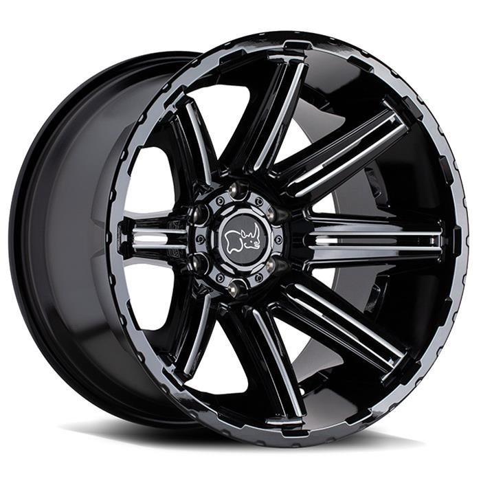 Black Rhino Wheels 2095RPG126135B87 Black Rhino Rampage Gloss Black