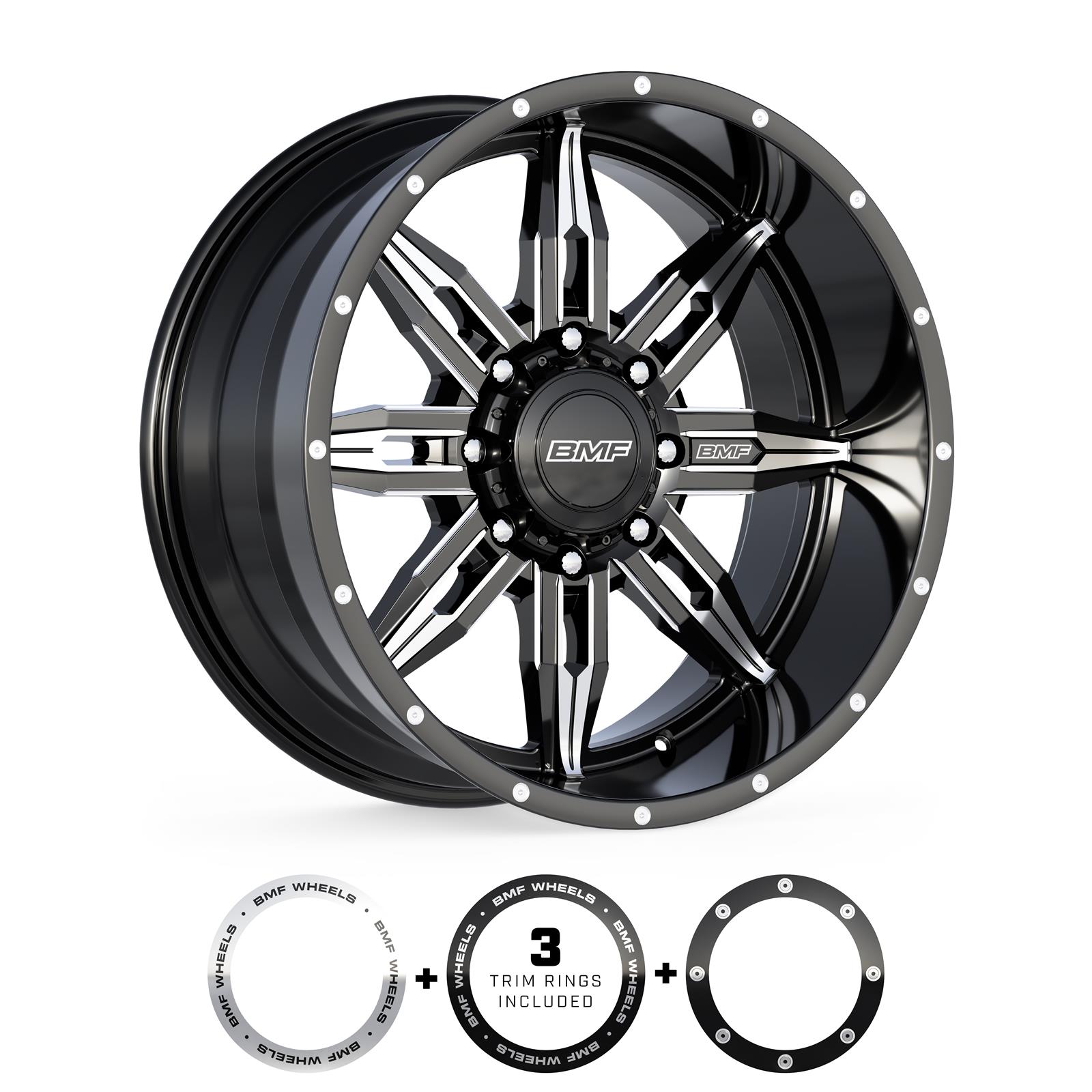 BMF Wheels 113-0986+001 BMF Series 113 Roulette Wheels | Summit Racing