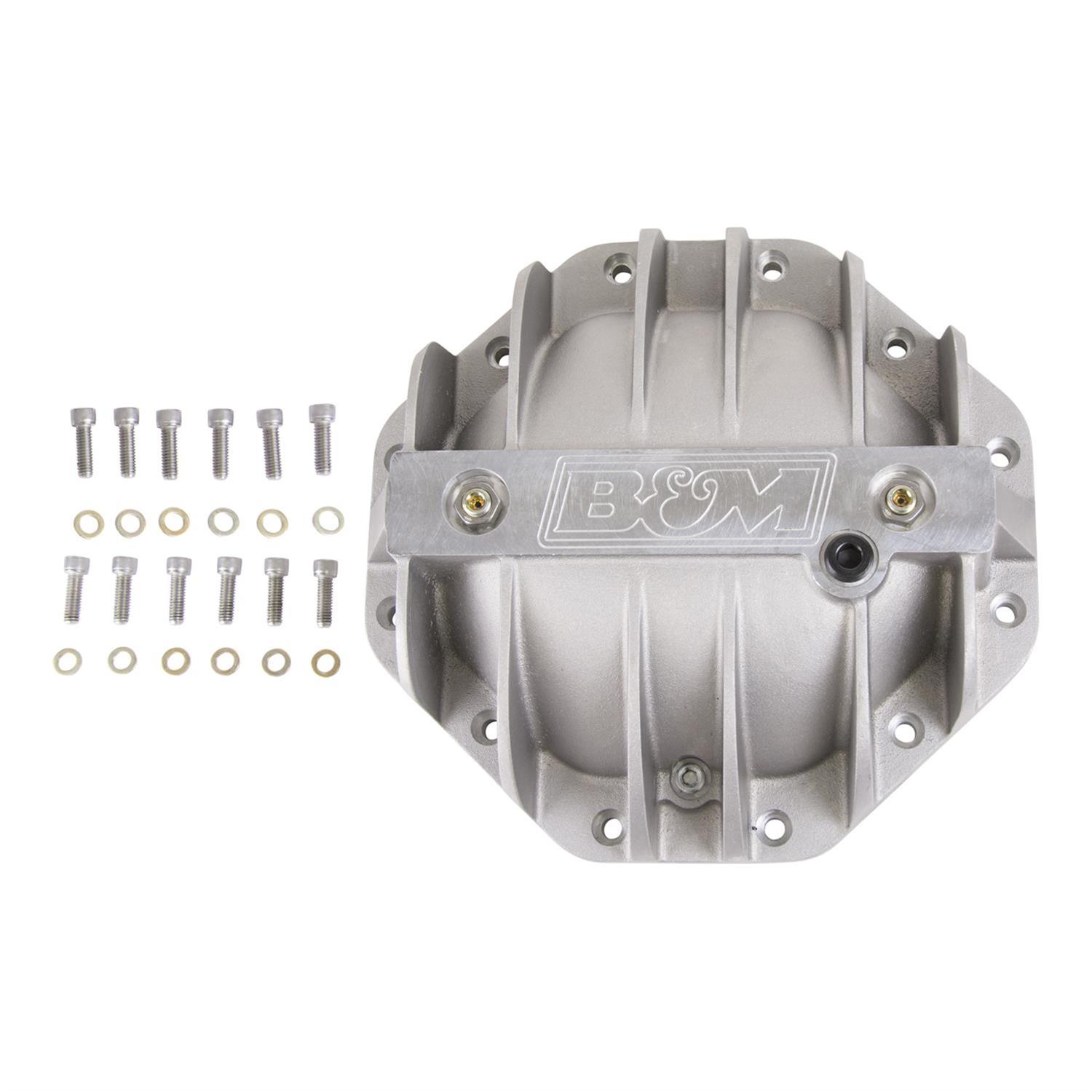 B&M 12 Bolt Chrysler 9.25 Inch Differential Cover 10306 Cover, Rear, 12-bolt, Aluminum, Natural, in., Each thumbnail 2