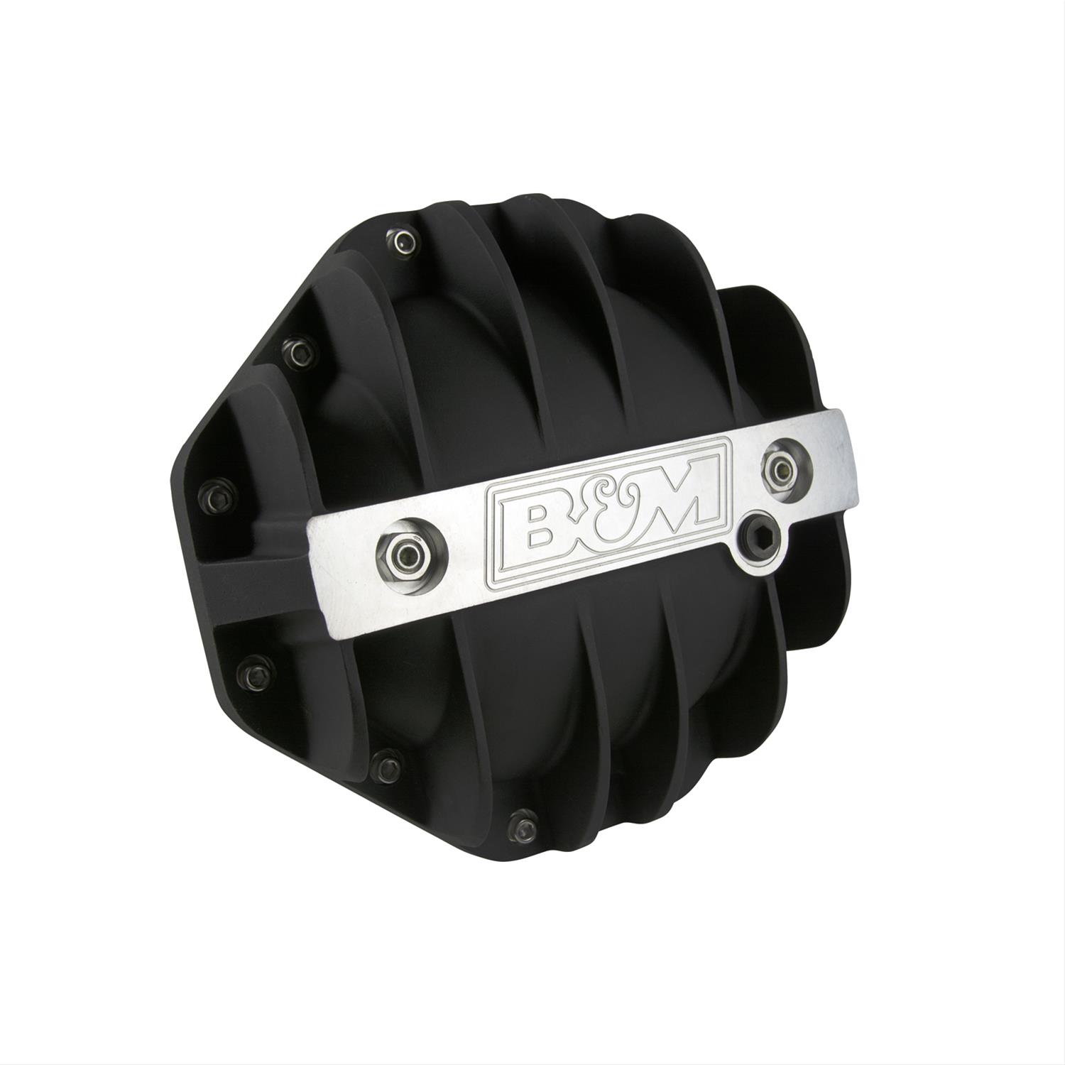 B&M 12 Bolt Chrysler 9.25 Inch Differential Cover 11306 Cover, Rear, 12-bolt, Aluminum, Black Anodized, in., Each thumbnail 2