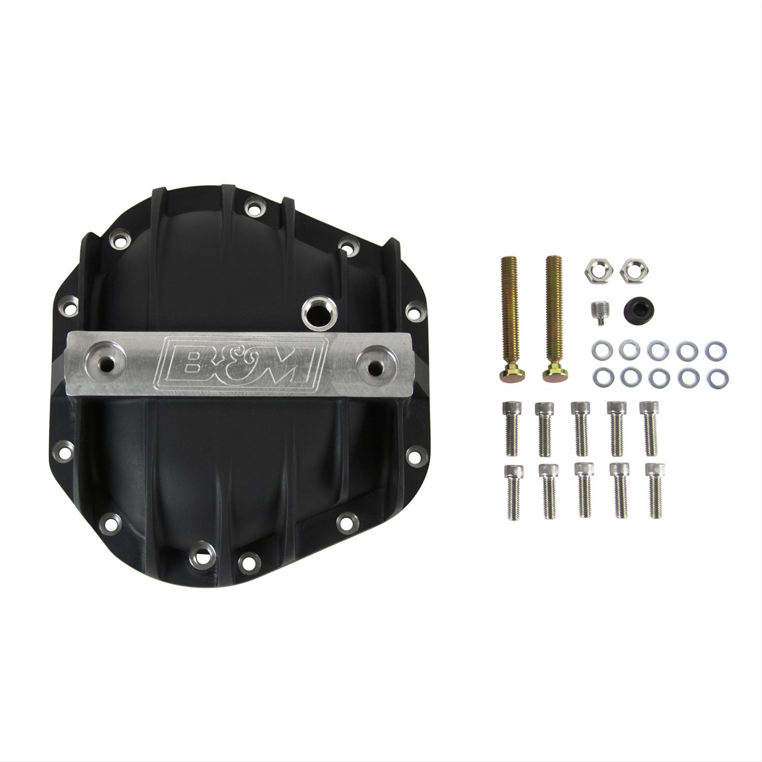 B&M 10 Bolt Dana 60/70 Differential Cover 11314 Cover, Rear, 10-bolt, Aluminum, Black Anodized, 60/70, Each thumbnail 3