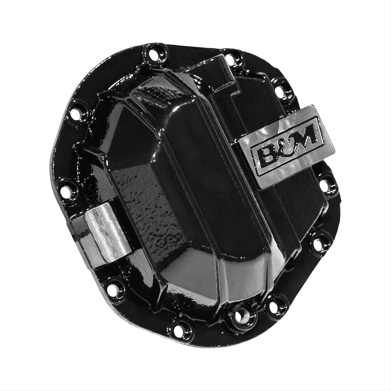 B&M 10 Bolt Dana 44, Jeep Wrangler JK Differential Cover 12312 Cover, 10-bolt, Nodular Iron, Black, JK, Each thumbnail 2