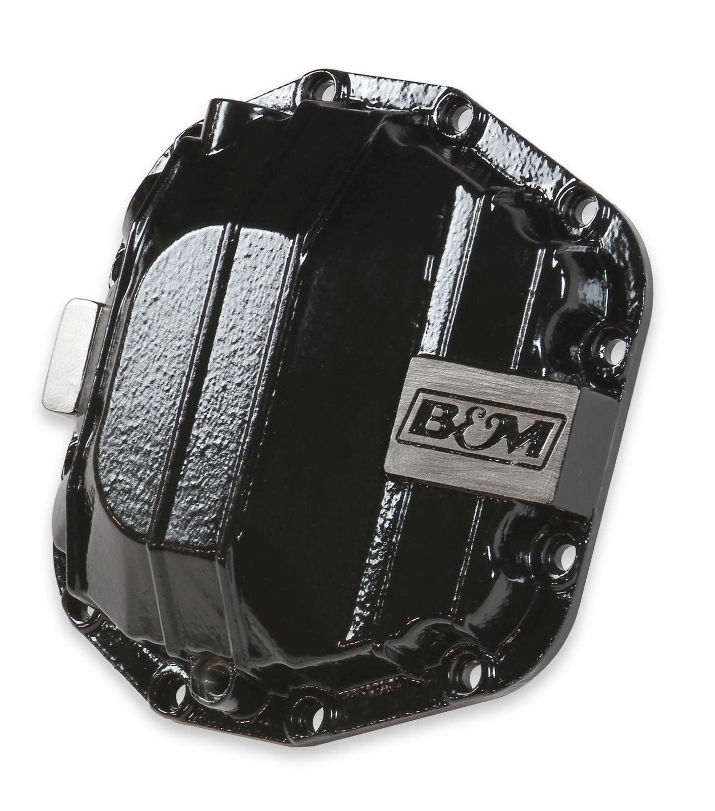 B&M 12 Bolt Dana M220, Jeep Wrangler JL Differential Cover 12313 Cover, Rear, Nodular Iron, Black Powdercoated, Jeep, 12-Bolt, Each thumbnail 5