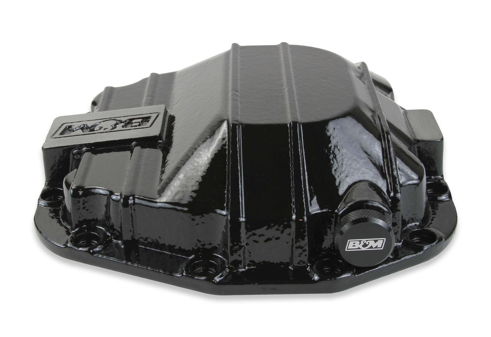 B&M 12 Bolt Dana M220, Jeep Wrangler JL Differential Cover 12313 Cover, Rear, Nodular Iron, Black Powdercoated, Jeep, 12-Bolt, Each