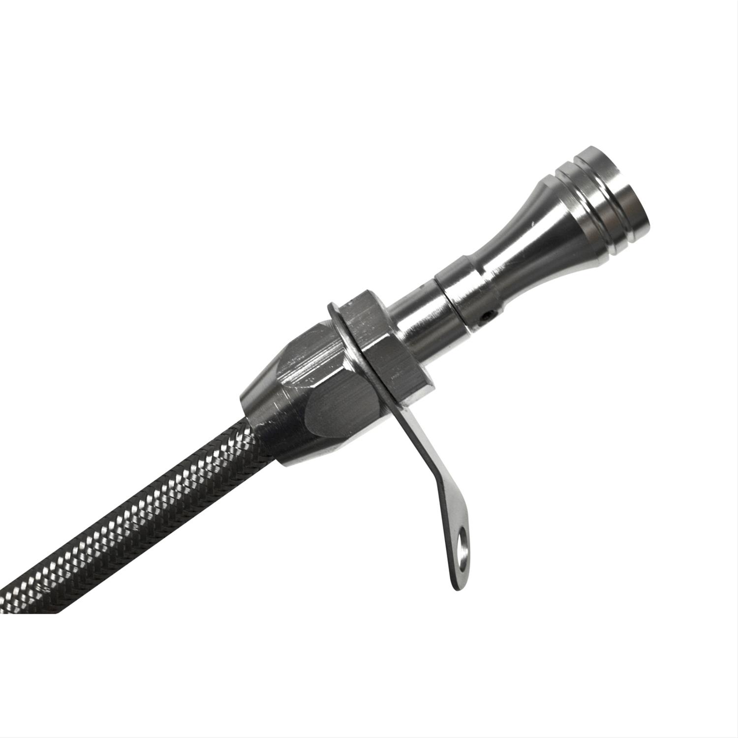 B&M Transmission Fluid Dipsticks 22165 Dipstick, Aluminum, Polished, GM, TH350, TH350C, Each