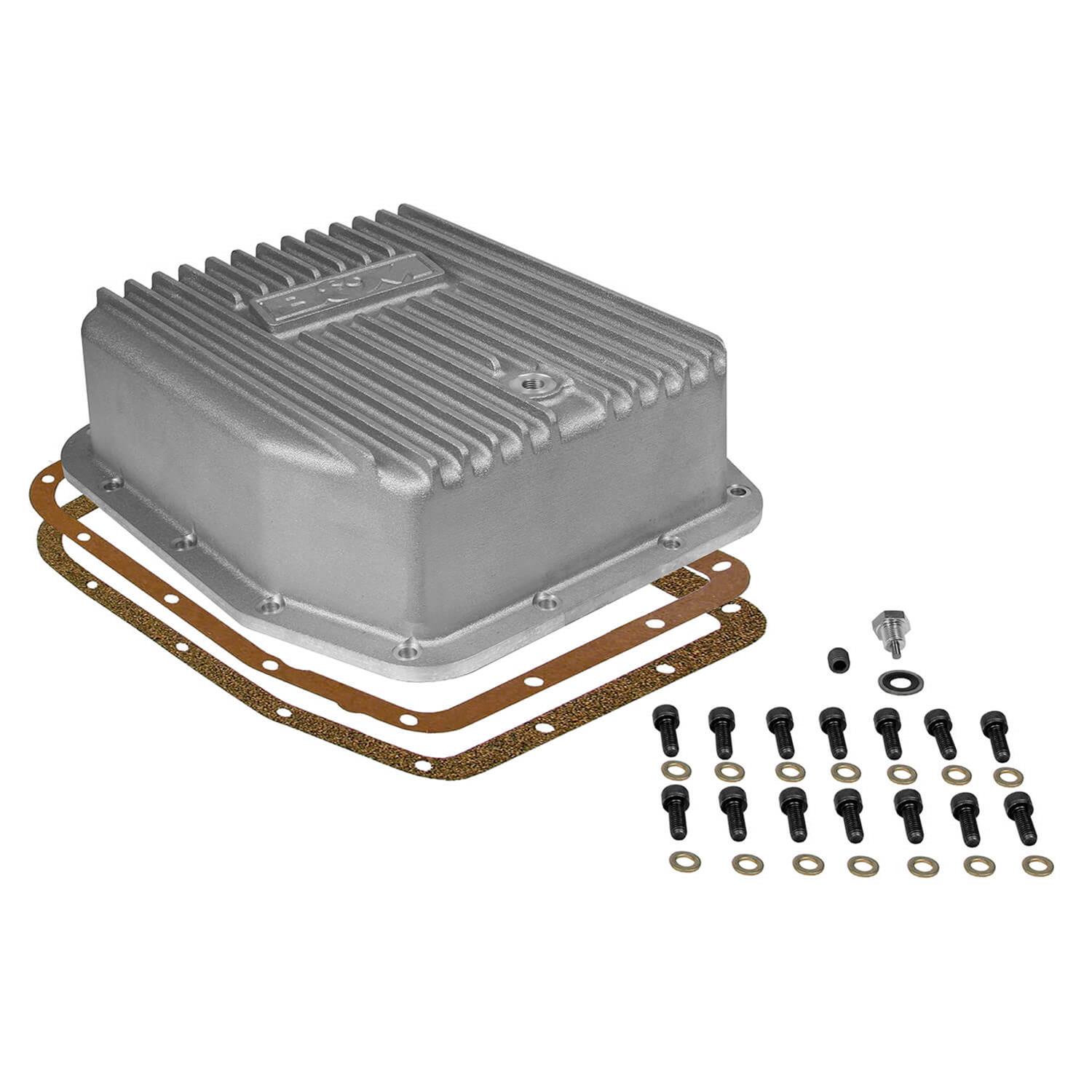 B&M Automatic Transmission Deep Pans 40291 Pan, Deep, Aluminum, Natural, Ford, AODE, 4R70W, AOD, Each thumbnail 6