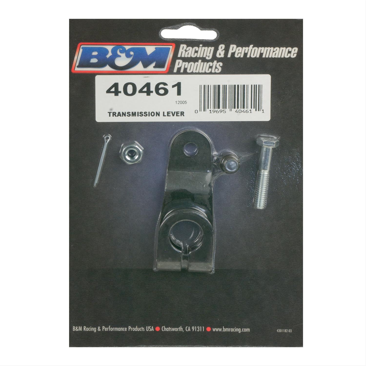 B&M Transmission Brackets and Levers 40461 Lever, Steel, Natural, Ford, Lincoln, Mercury, C-4/C-6, Kit