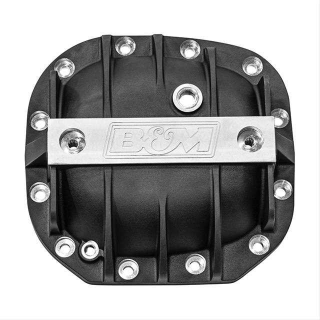 B&M 12 Bolt Ford Super 8.8 Inch, IRS Differential Cover 41296 Cover, 12-bolt, A356 Aircraft Grade Alloy, Black Anodized, in., IRS, Each thumbnail 5