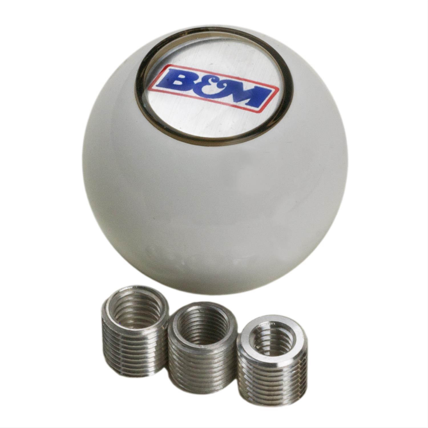 B&M 46110 B&M White Shifter Knobs Summit Racing