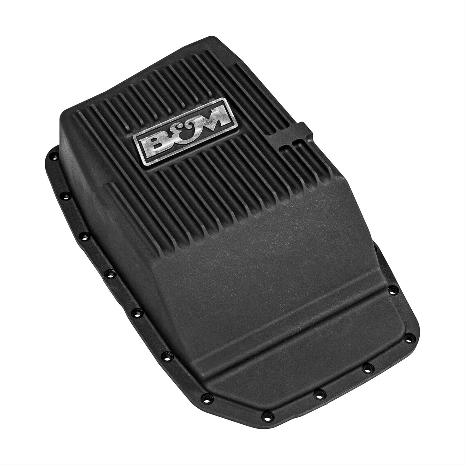 B&M Automatic Transmission Deep Pans 70394 Pan, Deep, Aluminum, Black anodized, Ford, 6R80, Each thumbnail 2