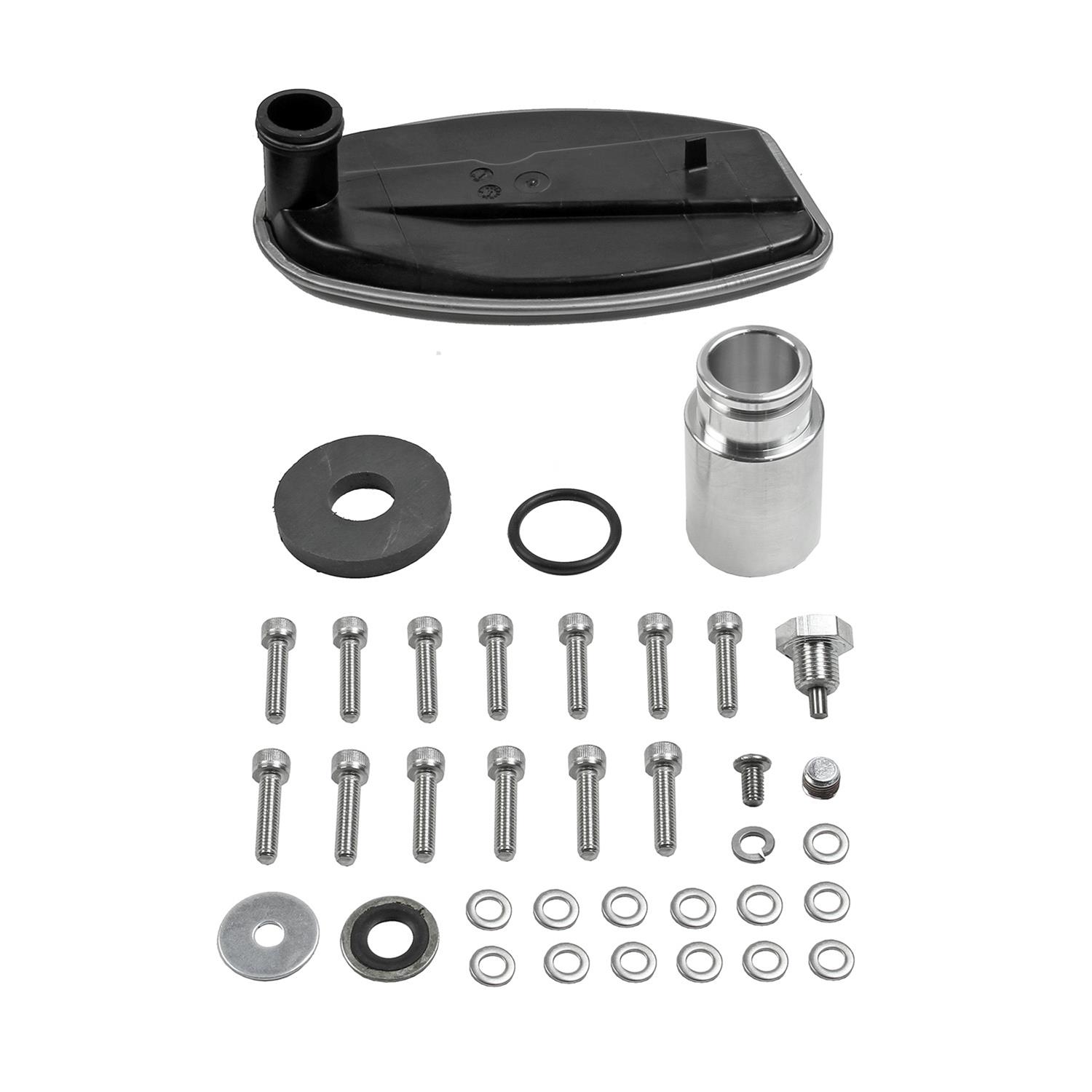 B&M Automatic Transmission Deep Pans 70395 Pan, Hi-Tek Deep, Aluminum, Natural, 4 qt. Capacity Increase, Ram, 8HP70, 8HP75, 845RE, 850RE, Each thumbnail 6
