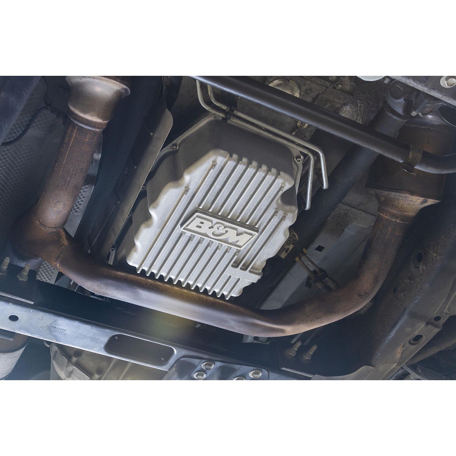B&M Automatic Transmission Deep Pans 70396 Pan, Deep, Aluminum, Natural, GM, 8L90E, Each thumbnail 2