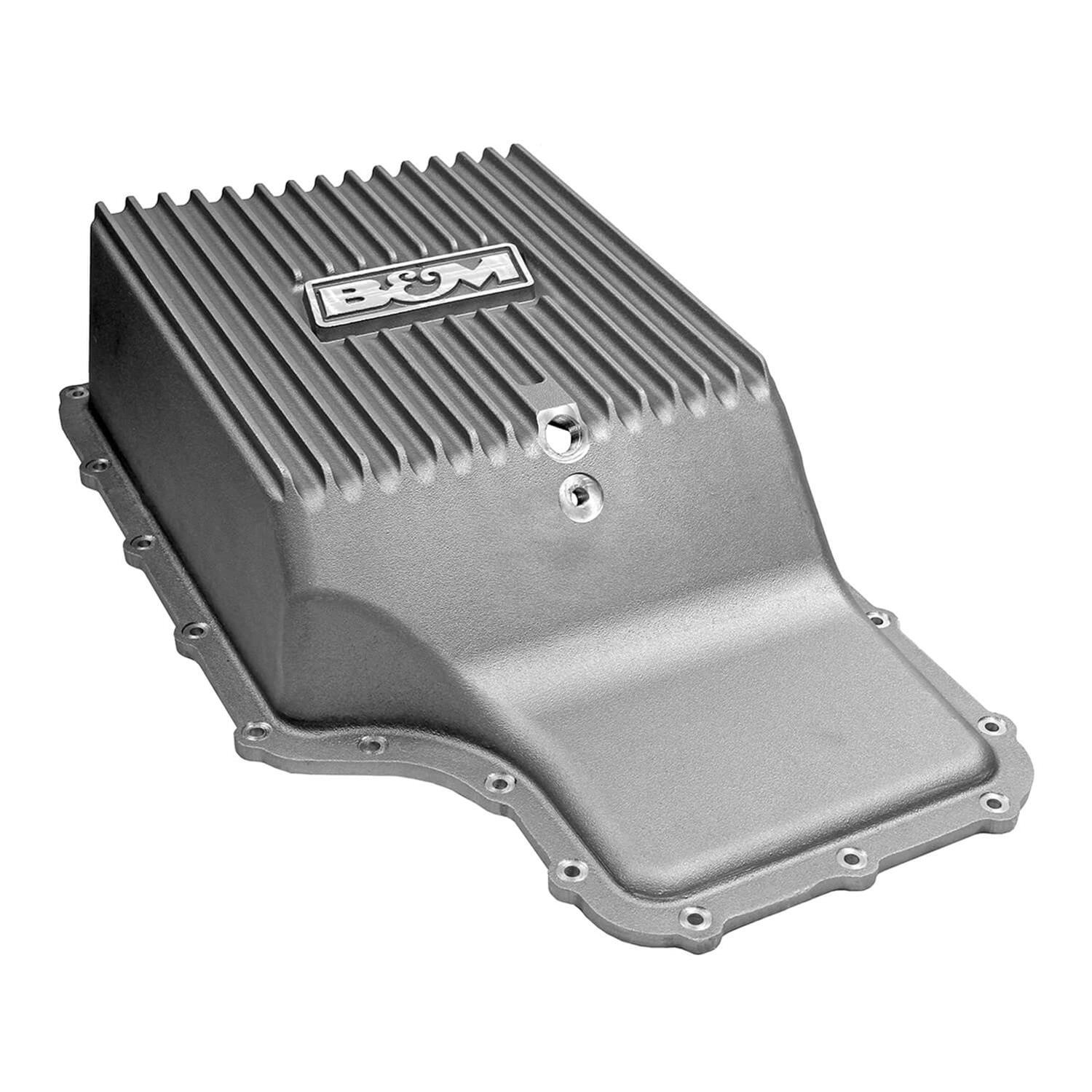 B&M Automatic Transmission Deep Pans 70397 Pans, Deep, A356.0-T6 Aluminum, Natural, 3.7 qt. Capacity Increase, Ford, 6R140, Each thumbnail 4
