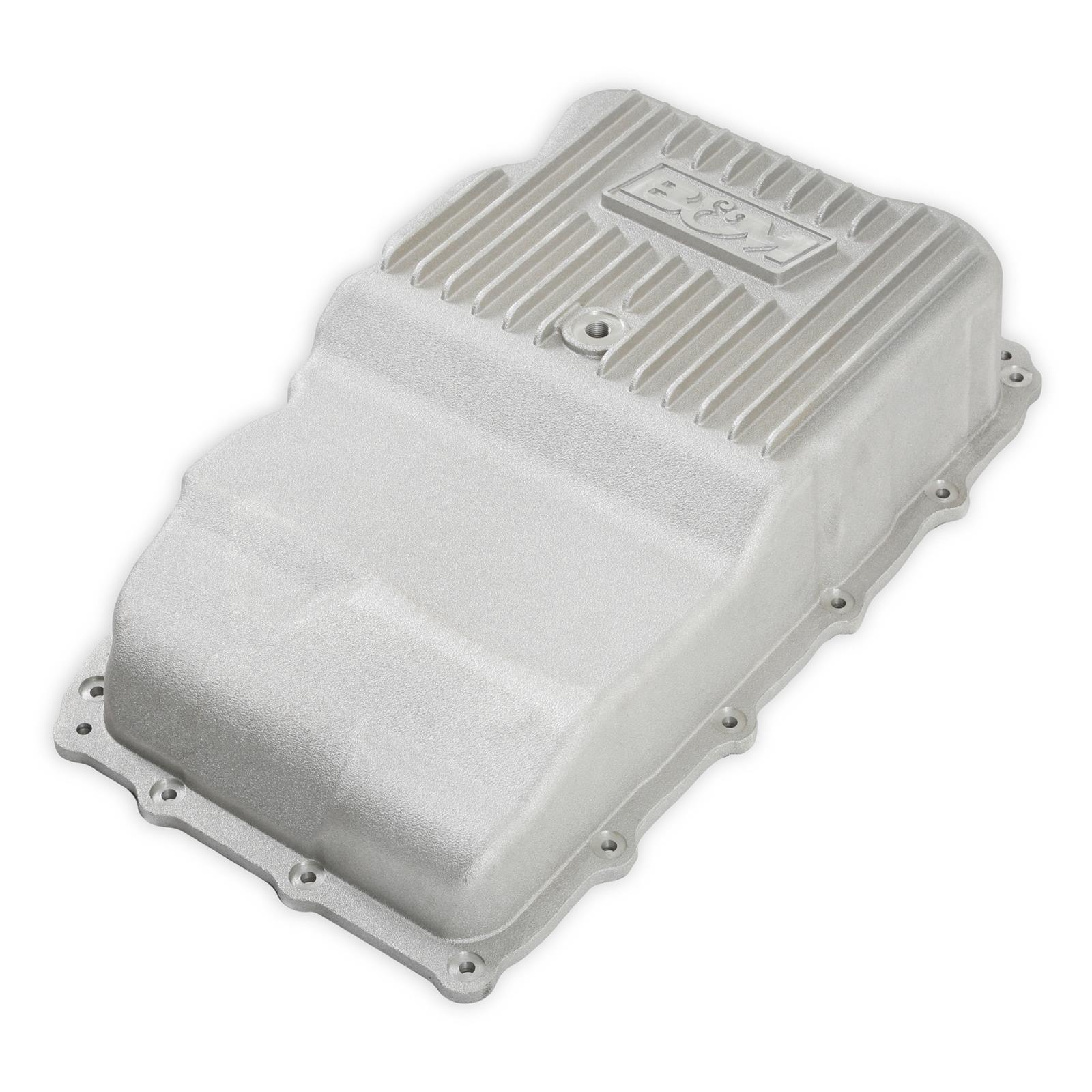 B&M Automatic Transmission Deep Pans 70401 Pan, Deep, Aluminum, Natural, 2 qt. Capacity Increase, Chevy, GMC, 10L80, Each thumbnail 2
