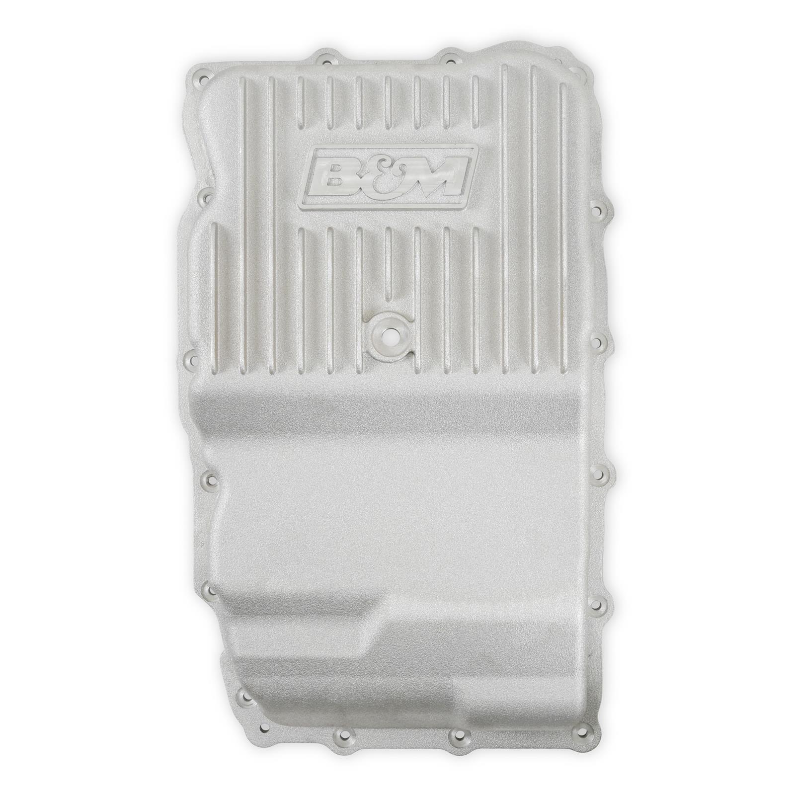 B&M Automatic Transmission Deep Pans 70401 Pan, Deep, Aluminum, Natural, 2 qt. Capacity Increase, Chevy, GMC, 10L80, Each