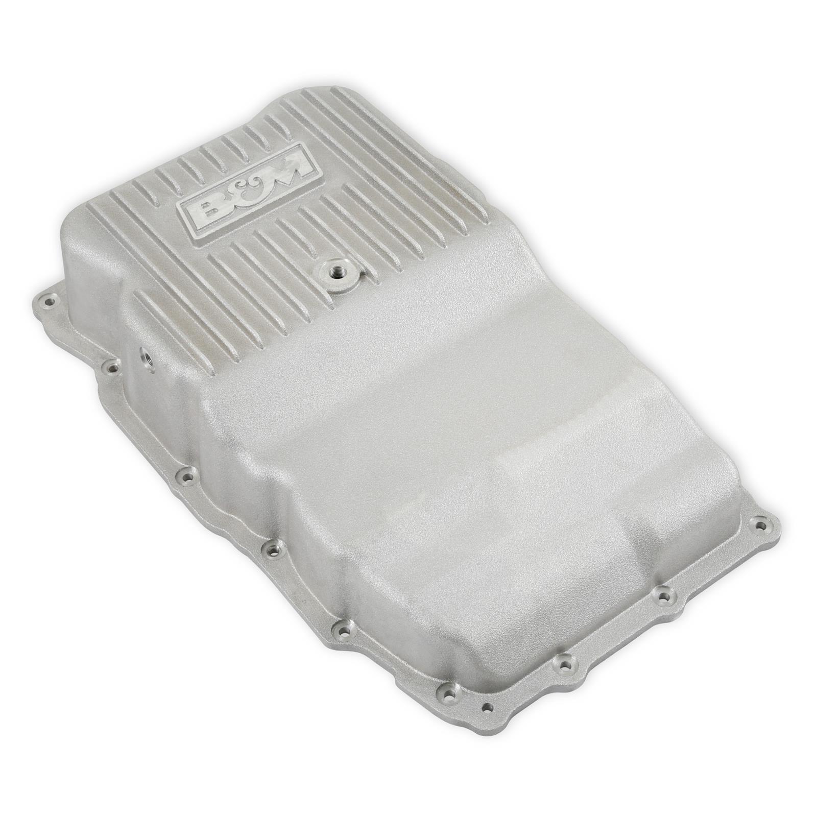 B&M Automatic Transmission Deep Pans 70401 Pan, Deep, Aluminum, Natural, 2 qt. Capacity Increase, Chevy, GMC, 10L80, Each thumbnail 4