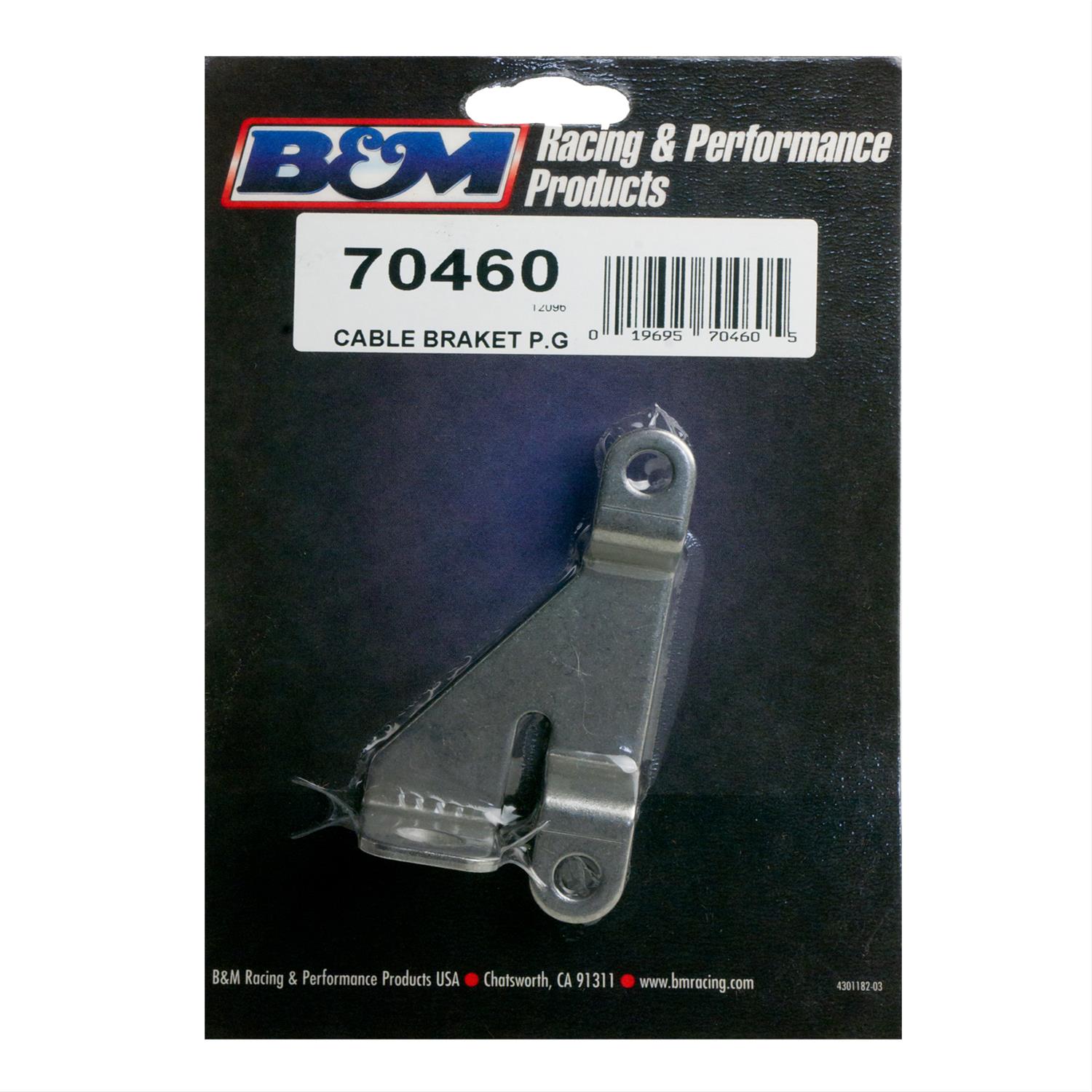 B&M Transmission Brackets and Levers 70460 Bracket, Steel, Natural, Buick, Chevy, Oldsmobile, Pontiac, Powerglide, Each