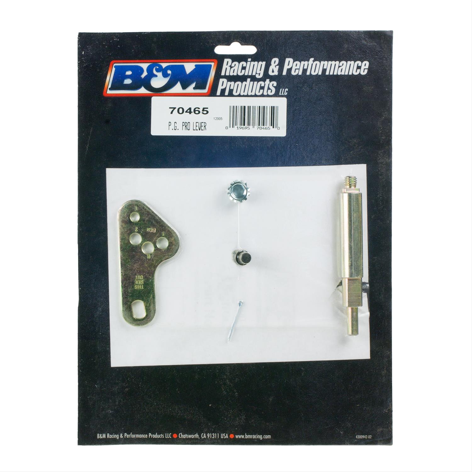 B&M Transmission Brackets and Levers 70465 Bracket, Steel, Natural, GM Powerglide, Kit