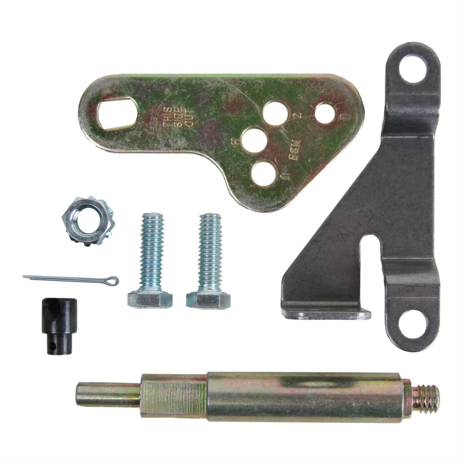 【tktk②】④H25.5+⑤H25.5+⑧H19+ 45.5×33×28 B&M 70497 B&M Transmission Brackets and Levers | Summit Racing