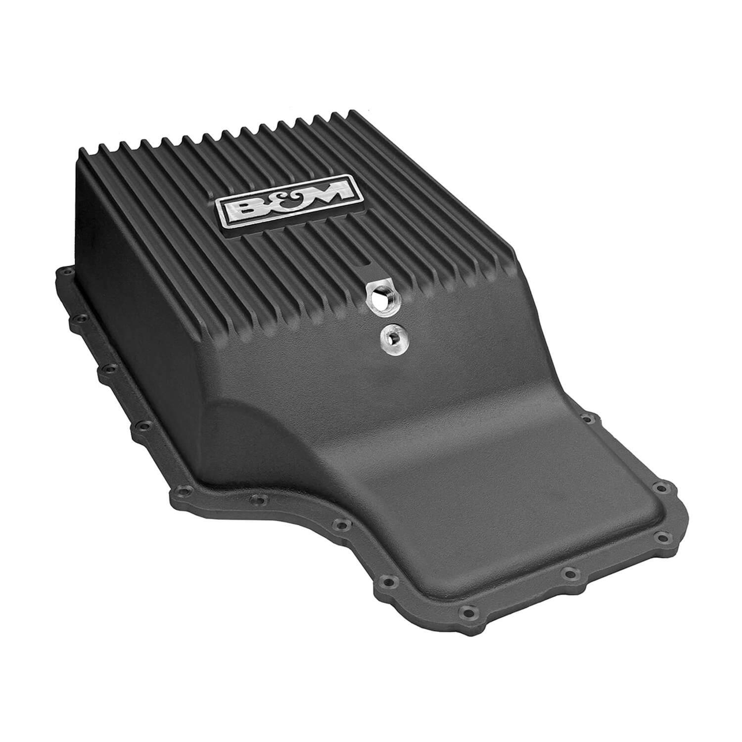 B&M Automatic Transmission Deep Pans 71397 Pans, Deep, A356.0-T6 Aluminum, Black, 3.7 qt. Capacity Increase, Ford, 6R140, Each thumbnail 7