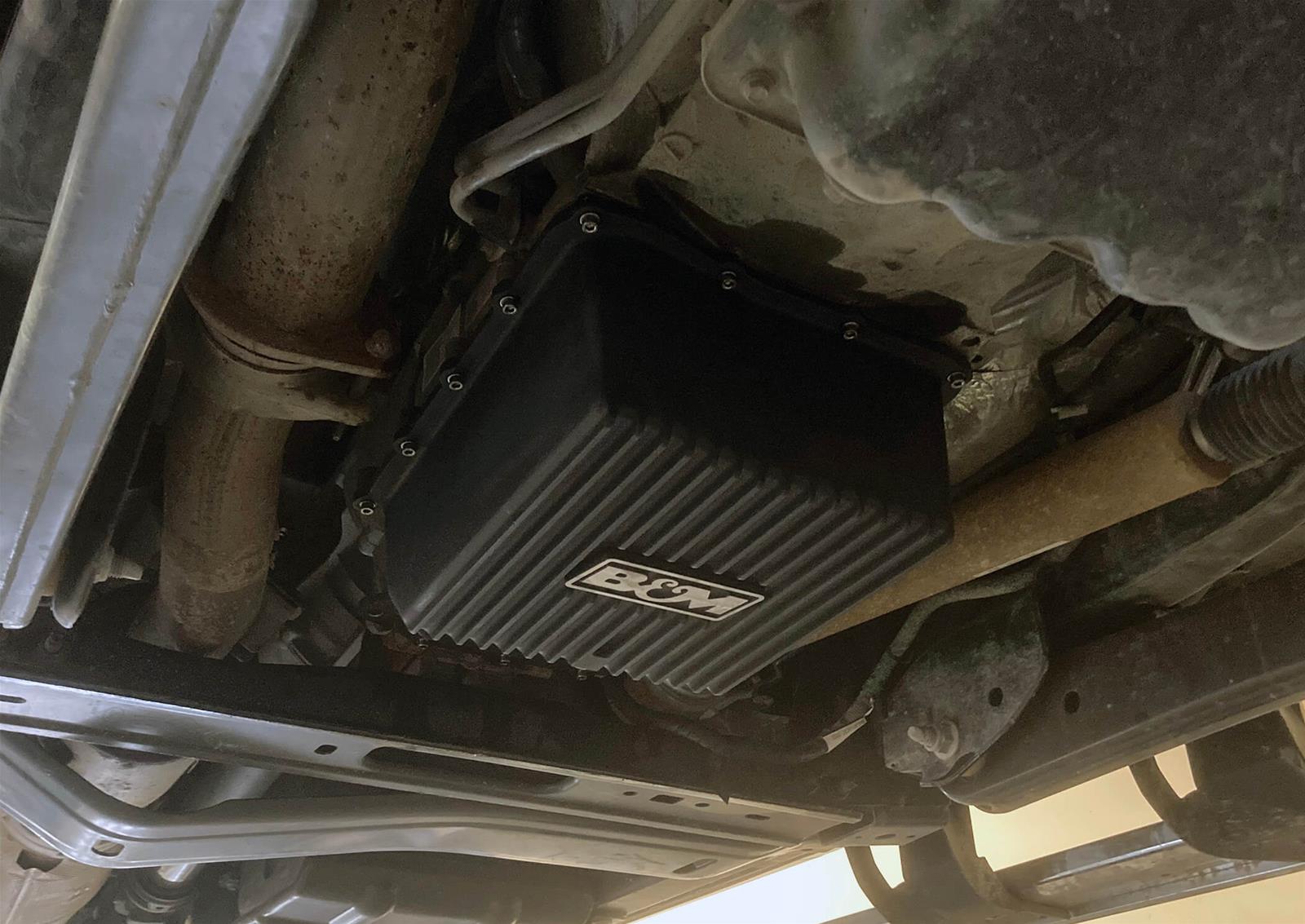 B&M Automatic Transmission Deep Pans 71397 Pans, Deep, A356.0-T6 Aluminum, Black, 3.7 qt. Capacity Increase, Ford, 6R140, Each thumbnail 2
