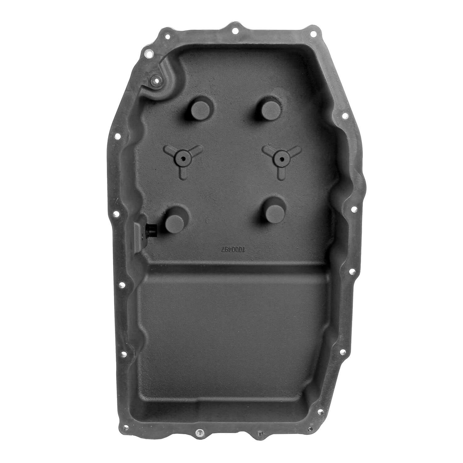 B&M Automatic Transmission Deep Pans 71399 Pan, Automatic, Cast Aluminum, Black, 3.82 qt. Additional Fluid, GM, 8L90, 8L90E, Each thumbnail 3