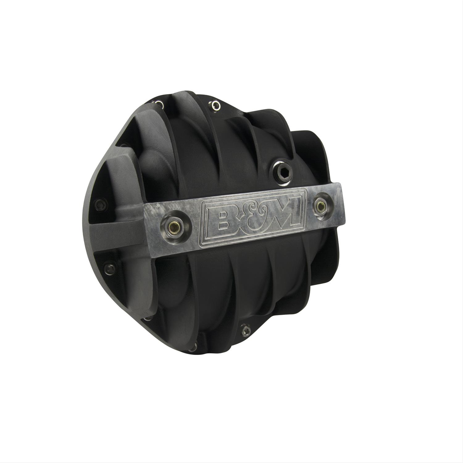 B&M 12 Bolt GM 8.875 Inch Differential Cover 71504 Cover, Rear, 12-bolt, Aluminum, Black Anodized, in. Truck, Each thumbnail 2