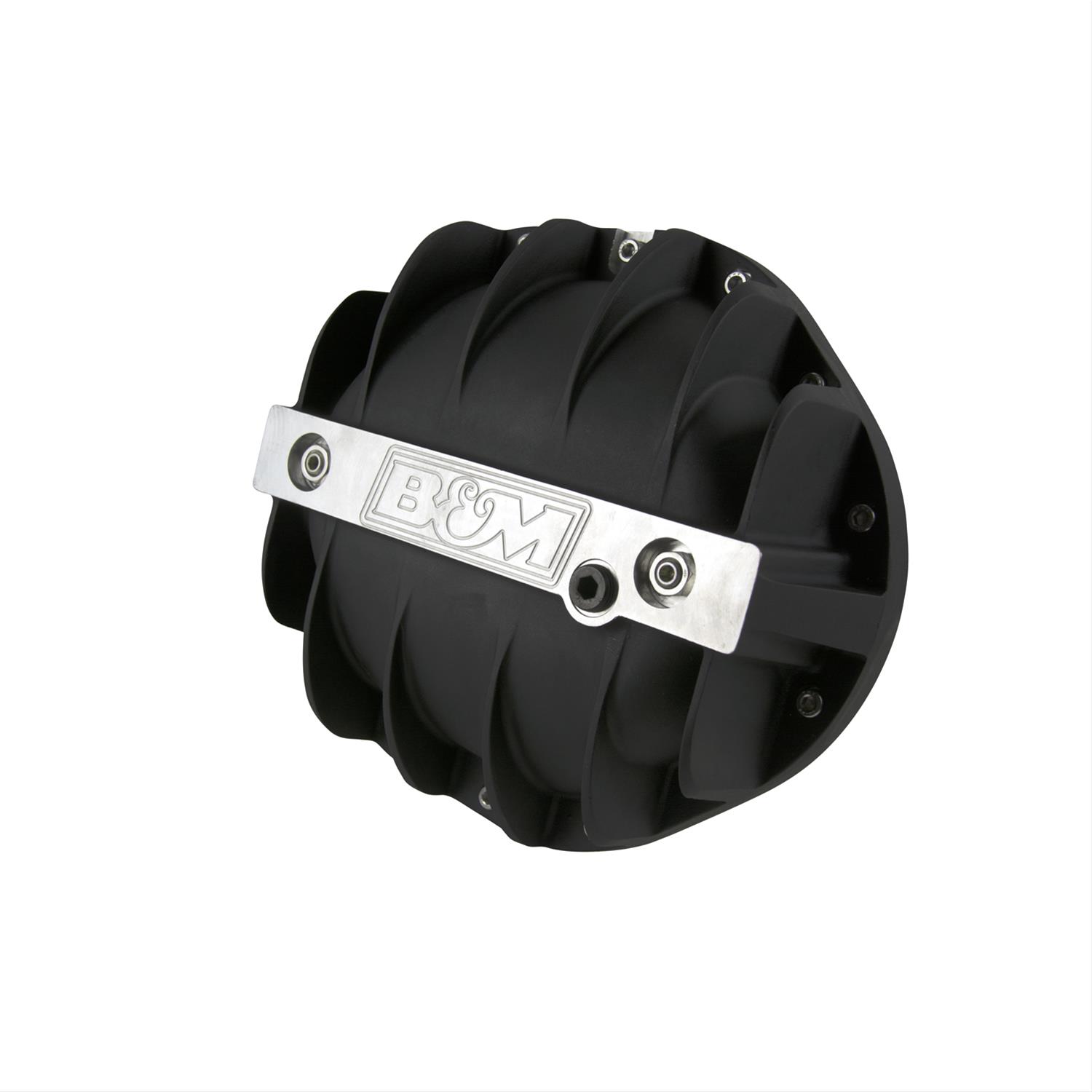 B&M 14 Bolt GM 9.5 Inch Differential Cover 71505 Cover, Rear, 14-bolt, Aluminum, Black Anodized, in., Each thumbnail 2