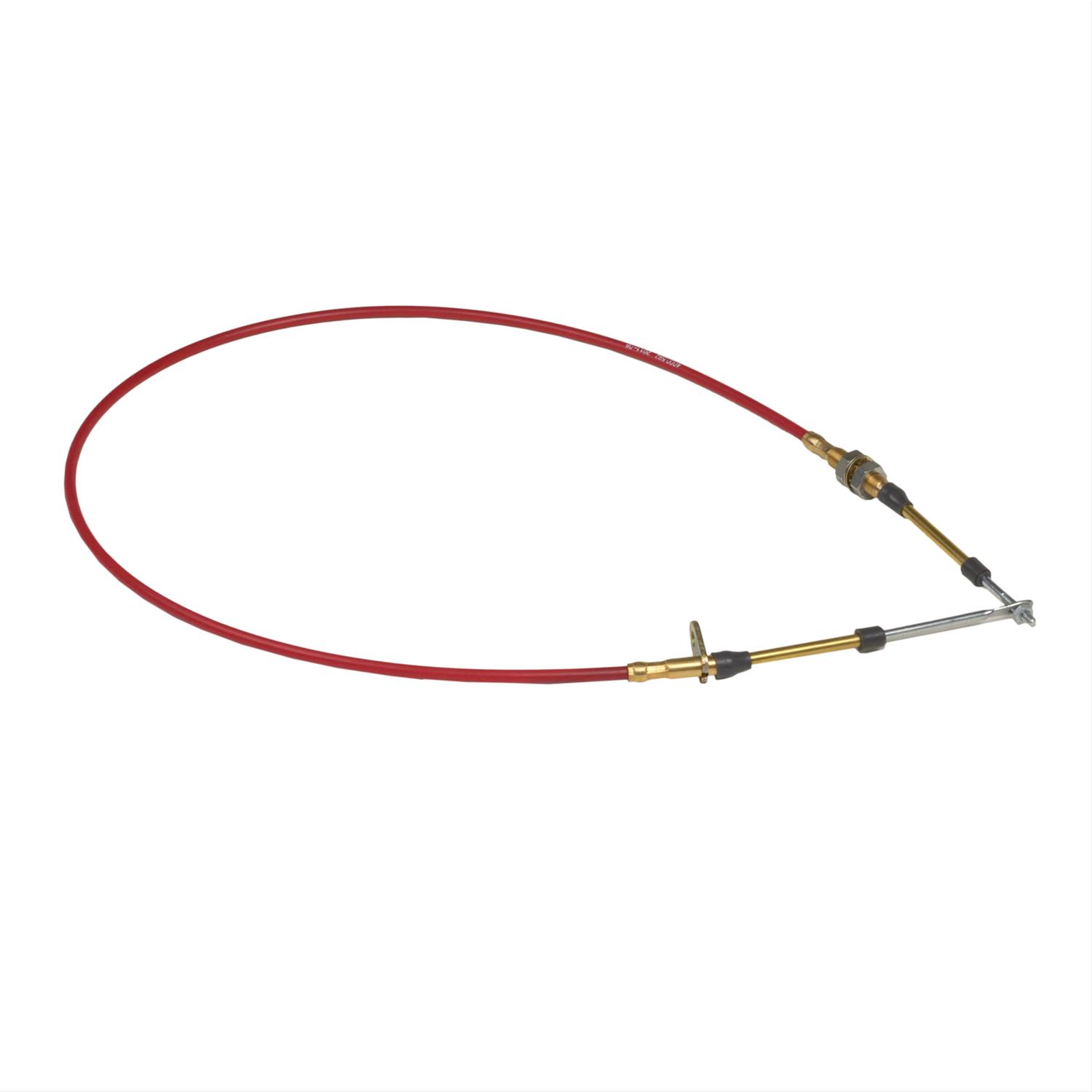 B&M Performance Shifter Cables 80605 Cable, Performance, 5 ft. Length, Morse Style, Eyelet/Threaded Ends, Red, Each thumbnail 3