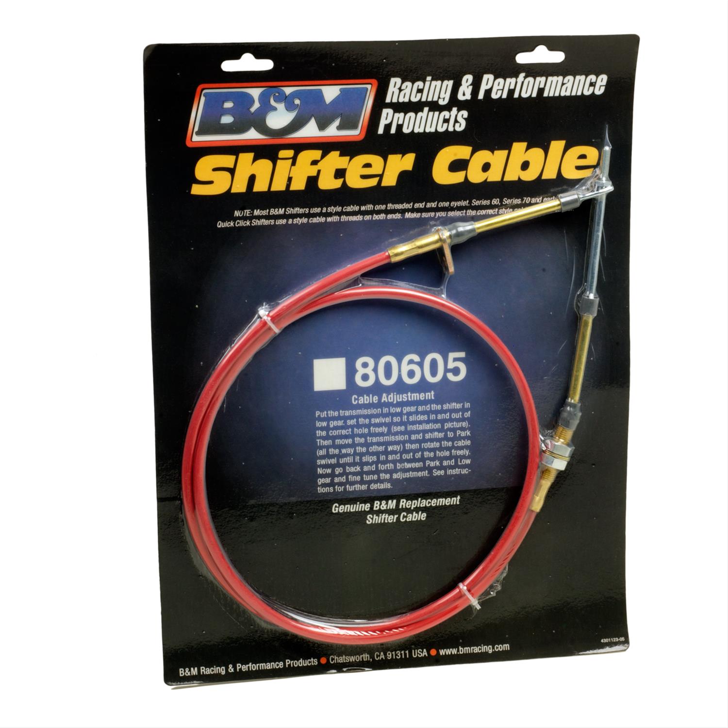 B&M 80605 B&M Performance Shifter Cables | Summit Racing