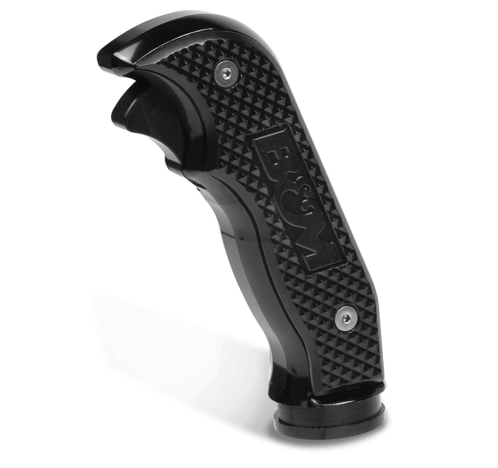 B&M Manual Shifter Knobs 81103 Shift Knob, Magnum Grip, Aluminum, Black Anodized, Automatic Transmission, Bolt-on, Jeep JL, Gladiator, Each thumbnail 3