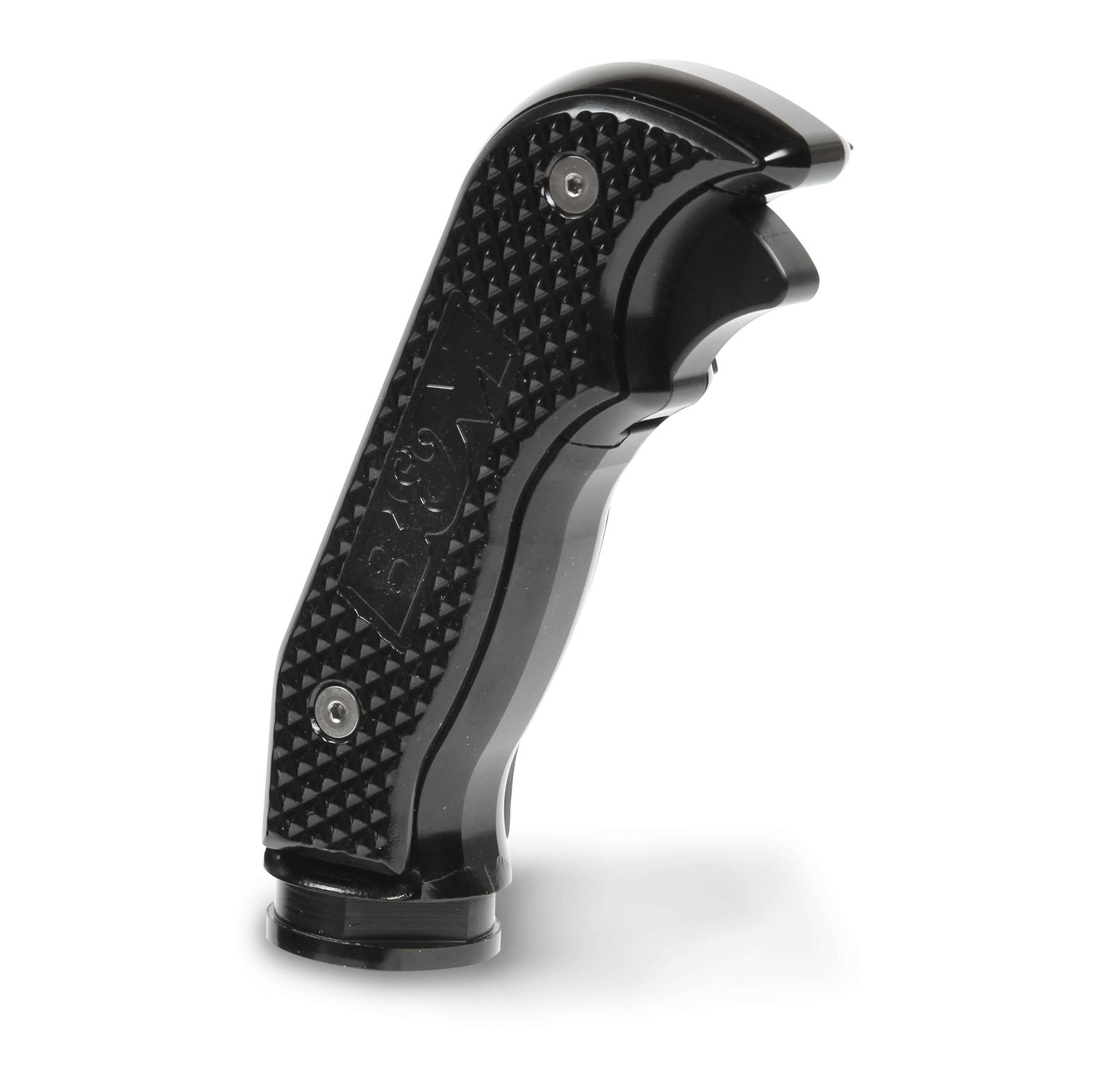 B&M Manual Shifter Knobs 81103 Shift Knob, Magnum Grip, Aluminum, Black Anodized, Automatic Transmission, Bolt-on, Jeep JL, Gladiator, Each