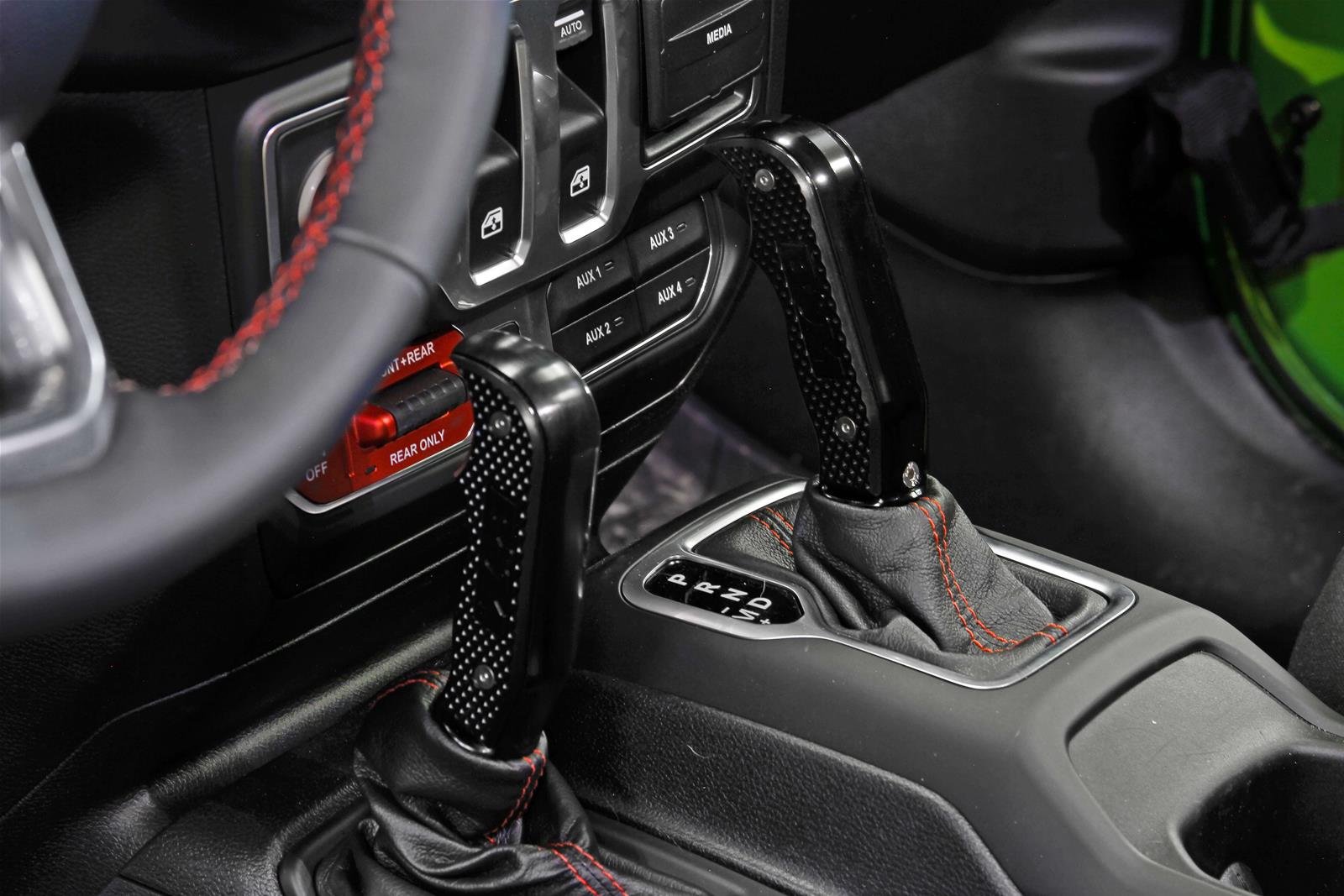 B&M Manual Shifter Knobs 81103 Shift Knob, Magnum Grip, Aluminum, Black Anodized, Automatic Transmission, Bolt-on, Jeep JL, Gladiator, Each thumbnail 6