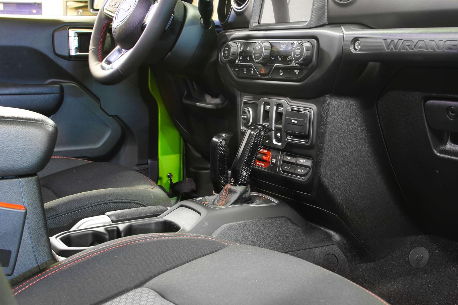 B&M Manual Shifter Knobs 81103 Shift Knob, Magnum Grip, Aluminum, Black Anodized, Automatic Transmission, Bolt-on, Jeep JL, Gladiator, Each thumbnail 5