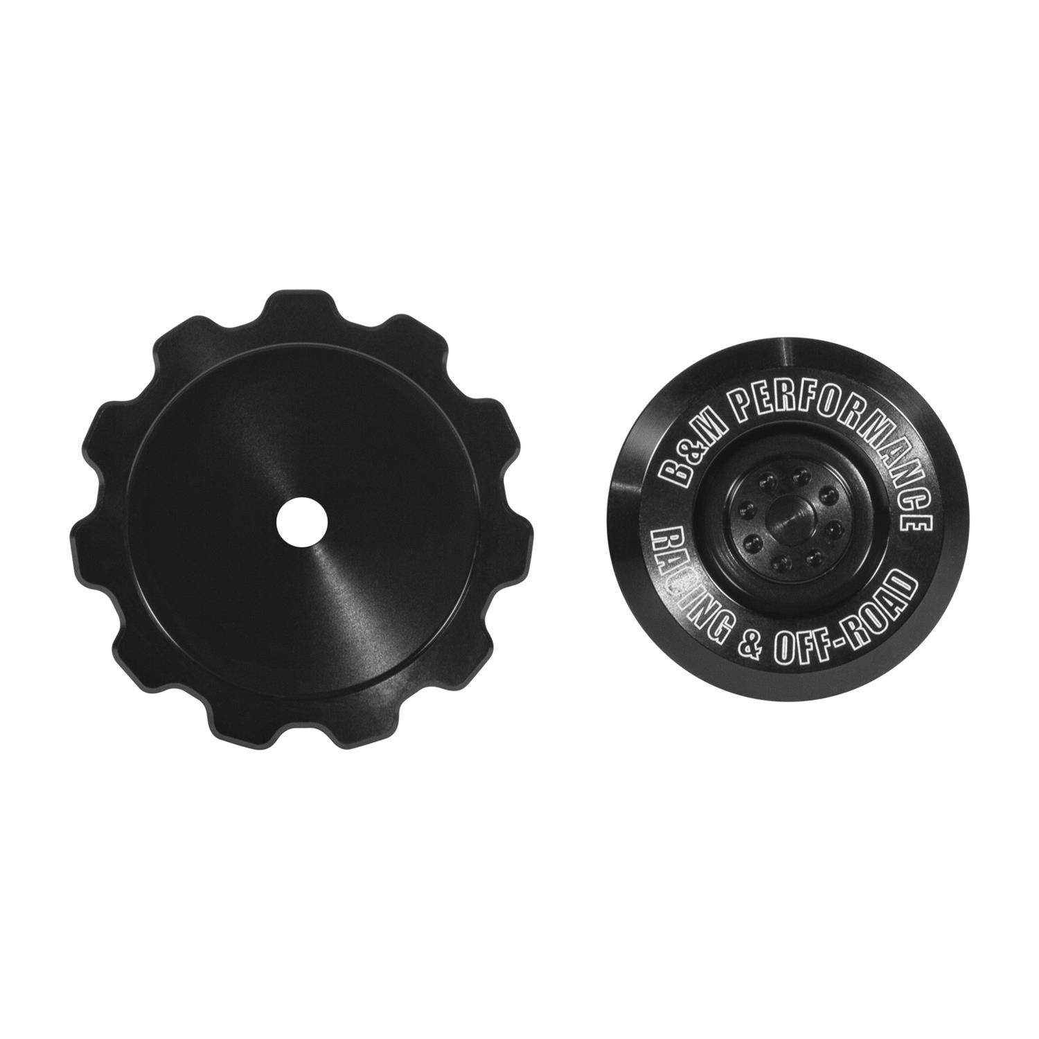 B&M Shifter Knobs and Handles 81166 Knob, Direct Fit, Automatic, Black Anodized, Aluminum, Ram 1500, Each thumbnail 5