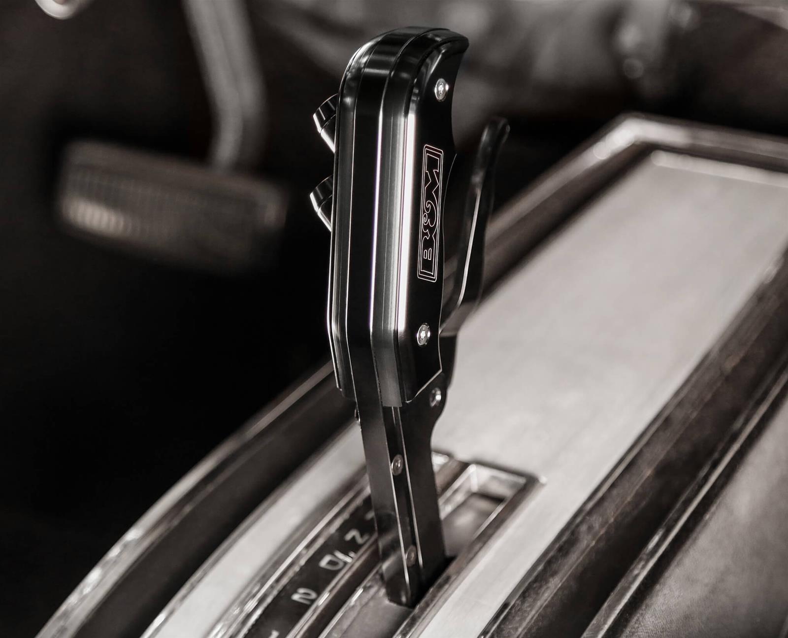 B&M Magnum Grip Pro Stick Shifters 81188 Shifters, Automatic, Stick, Cable Operated, Reverse/Forward Shifter Pattern, Black Pistol Knob, Chrysler, Dodge, NAG1, Kit thumbnail 2